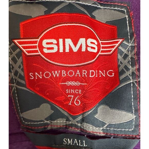 Sims Snowboarding Purple Moto Zip Hoodie Jacket Women’s Small Casual Streetwear - Picture 8 of 11